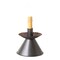 Smokey Black Cone Accent Table Lamp 7.25in Indoor Corded Light E12 Socket